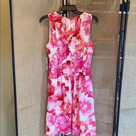 Jessica H. Floral Pink Sleeveless Dress - Picture 3 of 10